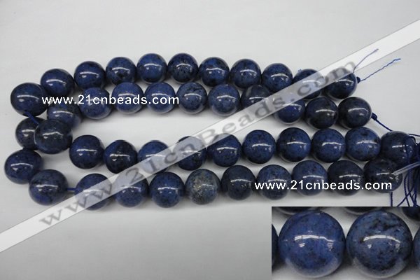 CDU106 15.5 inches 16mm round blue dumortierite beads wholesale