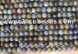 CDU360 15.5 inches 4mm round sunset dumortierite beads wholesale