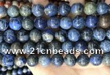 CDU364 15.5 inches 12mm round sunset dumortierite beads wholesale