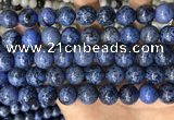 CDU370 15.5 inches 12mm round dumortierite gemstone beads