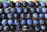 CDU404 15 inches 12mm faceted round dumortierite beads wholesale