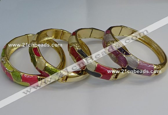 CEB120 16mm width gold plated alloy with enamel bangles wholesale