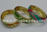 CEB149 18mm width gold plated alloy with enamel bangles wholesale