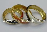 CEB151 19mm width gold plated alloy with enamel bangles wholesale