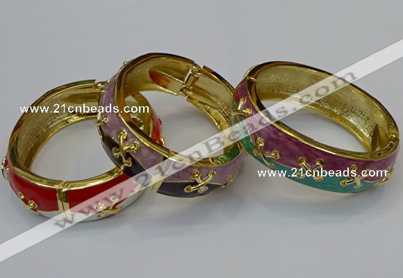 CEB156 19mm width gold plated alloy with enamel bangles wholesale