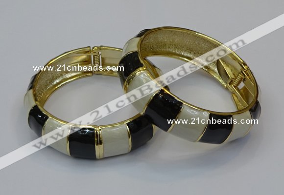 CEB164 19mm width gold plated alloy with enamel bangles wholesale