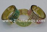 CEB165 23mm width gold plated alloy with enamel bangles wholesale