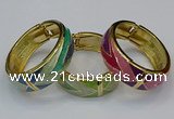 CEB168 20mm width gold plated alloy with enamel bangles wholesale