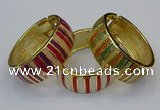 CEB170 25mm width gold plated alloy with enamel bangles wholesale