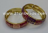 CEB171 18mm width gold plated alloy with enamel bangles wholesale