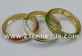 CEB181 13mm width gold plated alloy with enamel bangles wholesale