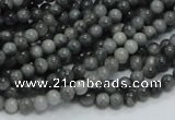 CEE01 15.5 inches 4mm round eagle eye jasper beads wholesale