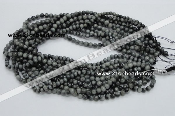 CEE02 15.5 inches 6mm round eagle eye jasper beads wholesale