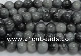 CEE03 15.5 inches 7mm round eagle eye jasper beads wholesale