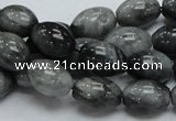 CEE09 15.5 inches 10*14mm rice eagle eye jasper beads wholesale