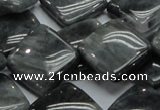 CEE17 15.5 inches 20*20mm diamond eagle eye jasper beads wholesale