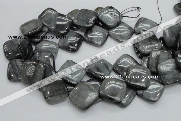 CEE18 15.5 inches 30*30mm diamond eagle eye jasper beads wholesale