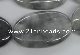 CEE207 15.5 inches 25*40mm oval eagle eye jasper beads