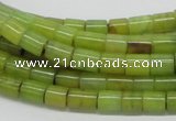 CEJ01 15.5 inches 6*8mm column lemon jade beads wholesale