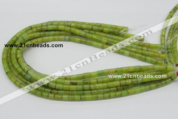 CEJ01 15.5 inches 6*8mm column lemon jade beads wholesale