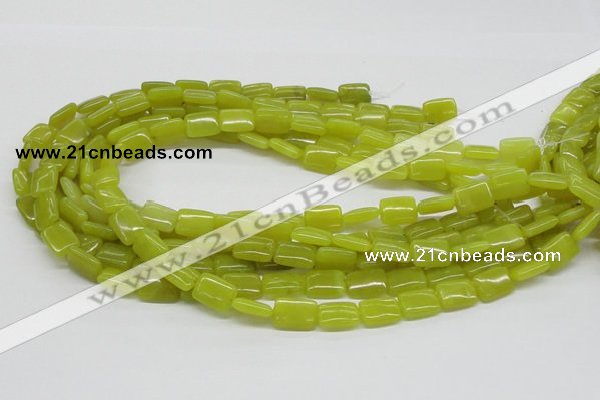 CEJ03 15.5 inches 10*14mm rectangle lemon jade beads wholesale