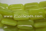 CEJ04 15.5 inches 13*18mm rectangle lemon jade beads wholesale