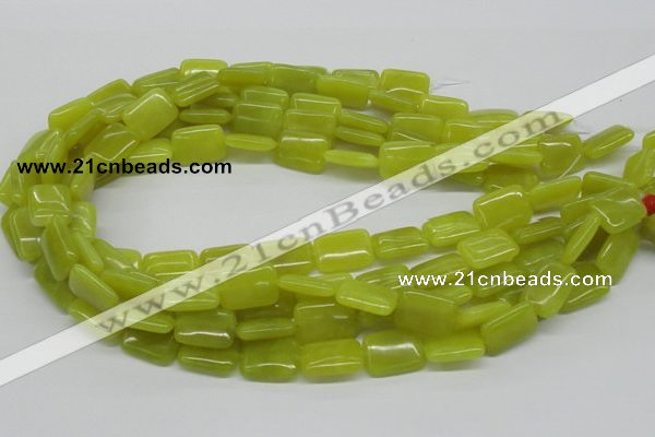 CEJ04 15.5 inches 13*18mm rectangle lemon jade beads wholesale