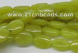 CEJ05 15.5 inches 10*14mm oval lemon jade beads wholesale