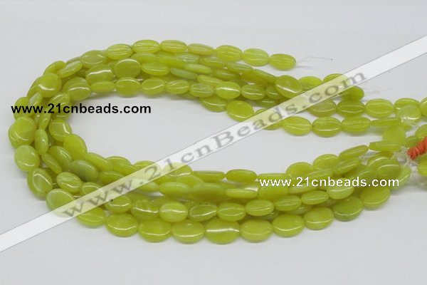 CEJ06 15.5 inches 12*16mm oval lemon jade beads wholesale