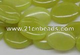 CEJ07 15.5 inches 15*20mm oval lemon jade beads wholesale