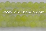 CEJ200 15.5 inches 4mm round lemon jade beads wholesale