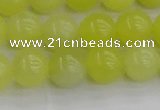 CEJ202 15.5 inches 8mm round lemon jade beads wholesale