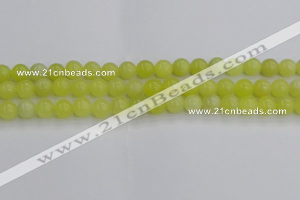 CEJ202 15.5 inches 8mm round lemon jade beads wholesale