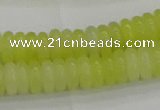 CEJ211 15.5 inches 2*6mm rondelle lemon jade beads wholesale