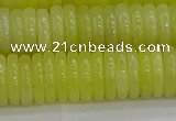 CEJ213 15.5 inches 2*10mm rondelle lemon jade beads wholesale