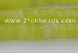 CEJ220 15.5 inches 3*6mm heishi lemon jade beads wholesale