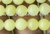 CEJ351 15.5 inches 6mm round lemon jade beads wholesale