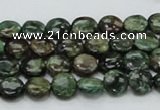 CEM01 15.5 inches 8mm flat round emerald gemstone beads wholesale