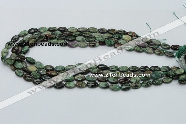 CEM11 15.5 inches 8*12mm oval emerald gemstone beads wholesale