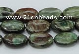 CEM14 15.5 inches 12*16mm oval emerald gemstone beads wholesale