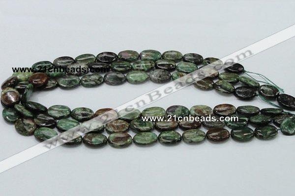 CEM14 15.5 inches 12*16mm oval emerald gemstone beads wholesale