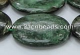 CEM15 15.5 inches 30*40mm oval emerald gemstone beads wholesale