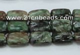 CEM18 15.5 inches 10*14mm rectangle emerald gemstone beads wholesale