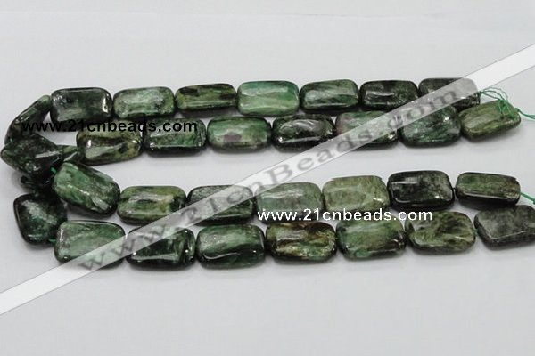 CEM20 15.5 inches 18*25mm rectangle emerald gemstone beads wholesale