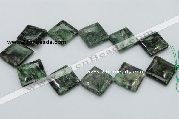 CEM23 15.5 inches 30*30mm diamond emerald gemstone beads wholesale