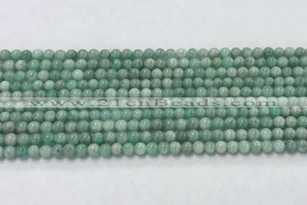 CEM55 15.5 inches 4mm round emerald gemstone beads wholesale