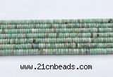 CEM70 15.5 inches 3.5*7mm rondelle emerald gemstone beads