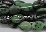 CEP11 15.5 inches 10*14mm oval epidote gemstone beads wholesale