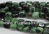 CEP12 15.5 inches 8*8mm square epidote gemstone beads wholesale