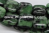 CEP15 15.5 inches 15*15mm square epidote gemstone beads wholesale